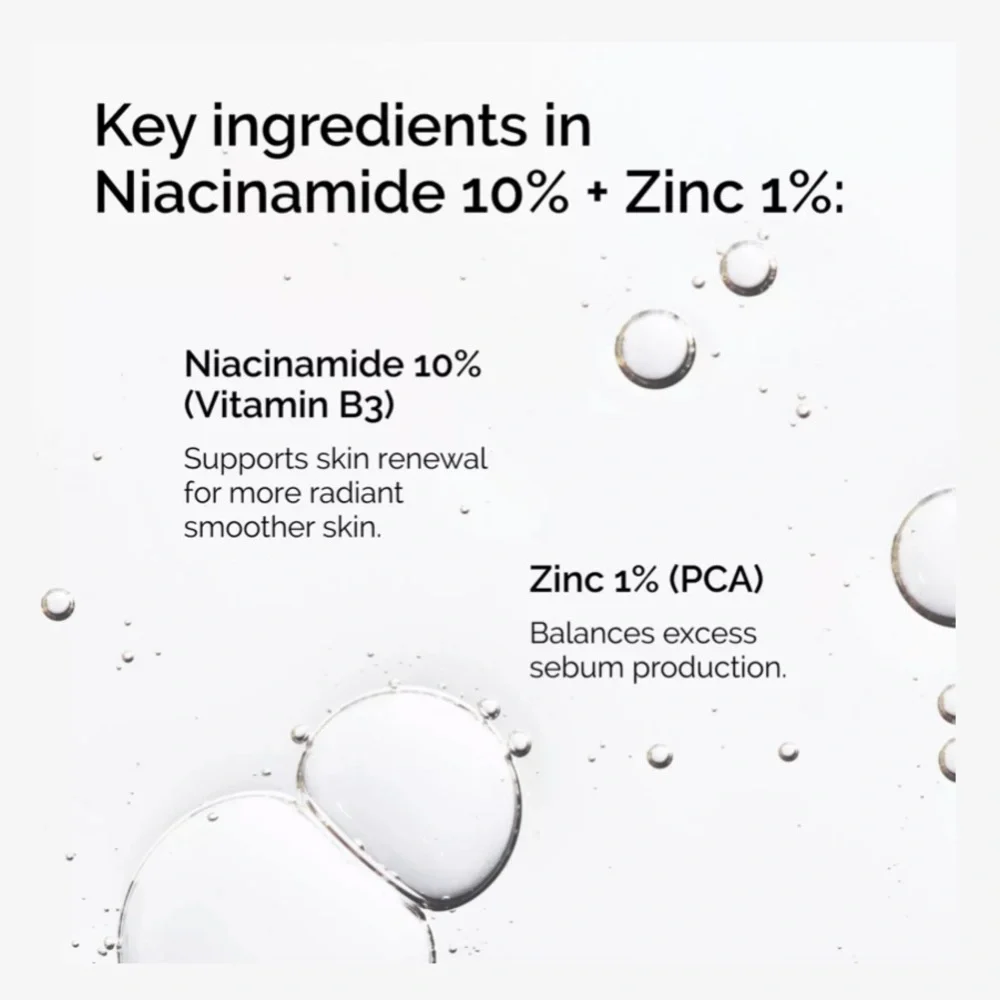 The Ordinary Niacinamide 10% + Zinc 1% Oil Control Serum 1oz NWT - Picture 4 of 6